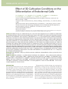 Научная статья на тему 'Effect of 3D cultivation conditions on the differentiation of endodermal cells'