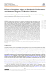 Научная статья на тему 'Effects of Amphora Algae on Productive Performance and Immune Response of Broiler Chickens'