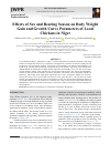 Научная статья на тему 'Effects of Sex and Rearing Season on Body Weight Gain and Growth Curve Parameters of Local Chickens in Niger'