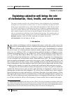 Научная статья на тему 'Explaining subjective well-being: the role of victimization, trust, health, and social norms'