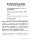 Научная статья на тему 'EXTRACELLULAR VESICLES DERIVED FROM METASTATIC MELANOMA CELLS TRANSFER α7-NACHR MRNA, THUS INCREASING THE SURFACE EXPRESSION OF THE RECEPTOR AND STIMULATING THE GROWTH OF NORMAL KERATINOCYTES'