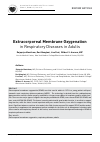 Научная статья на тему 'Extracorporeal Membrane Oxygenation in Respiratory Diseases in Adults'