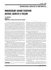 Научная статья на тему 'Финансовый анализ развития малого бизнеса в России'