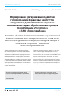 Научная статья на тему 'Формирование критериев взаимодействия госкорпораций и финансовых институтов с госучастием для обеспечения социальноэкономических гарантий работников на примере Госкорпорации «Роскосмос» и ПАО «Промсвязьбанк»'