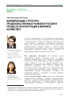 Научная статья на тему 'Формирование структуры продовольственных рынков в России в процессе ее интеграции в мировое хозяйство'