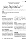 Научная статья на тему 'Functional disparity of graft-derived t lymphocytes: experimental data'