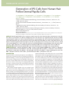 Научная статья на тему 'Generation of iPS cells from human hair Follice dermal papilla cells'