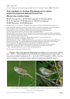 Научная статья на тему 'Гнездящиеся птицы Приморского края: короткокрылая широкохвостка Horornis canturians'