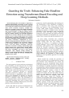 Научная статья на тему 'Guarding the Truth: Enhancing Fake Headline Detection using Transformer-Based Encoding and Deep Learning Methods'