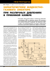 Научная статья на тему 'Характеристики жидкостно-газового эжектора при различных давлениях в приемной камере'