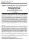 Научная статья на тему 'Hepatic protein synthesis and morphological parameters in blood of rats under oxidative stress and action of feed additive “Butaselmevit-plus”'