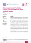 Научная статья на тему 'Human Interpreters in Virtual Courts: A Review of Technology-Enabled Remote Settings in Australia'