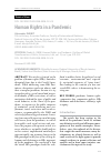 Научная статья на тему 'HUMAN RIGHTS IN A PANDEMIC'