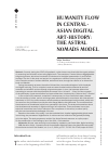 Научная статья на тему 'HUMANITY FLOW I N CENTRAL ASIAN DIGITAL A R T-HISTORY: THE ASTRAL NOMADS MODEL'