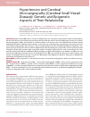 Научная статья на тему 'Hypertension and cerebral microangiopathy (cerebral small vessel disease): genetic and epigenetic aspects of their relationship'