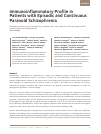 Научная статья на тему 'IMMUNOINFLAMMATORY PROFILE IN PATIENTS WITH EPISODIC AND CONTINUOUS PARANOID SCHIZOPHRENIA'