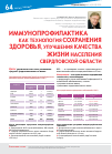 Научная статья на тему 'Иммунопрофилактика как технология сохранения здоровья, улучшения качества жизни населения Свердловской области'
