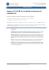Научная статья на тему 'Impact of COVID-19 on clinical trials protocol amendments'