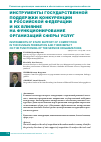 Научная статья на тему 'Инструменты государственной поддержки конкуренции в Российской Федерации и их влияниена функционирование организаций сферы услуг'