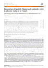 Научная статья на тему 'Interaction of Specific Monoclonal Antibodies with Leukocyte Antigens in Camels'
