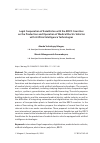 Научная статья на тему 'Legal Cooperation of Kazakhstan with the BRICS Countries on the Production and Operation of Medical Electric Vehicles with Artificial Intelligence Technologies'