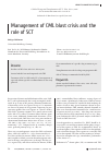 Научная статья на тему 'Management of CML blast crisis and the role of SCT'