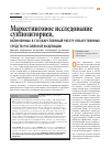 Научная статья на тему 'Маркетинговое исследование суппозиториев, включенных в Государственный реестр лекарственных средств Российской Федерации'