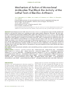 Научная статья на тему 'MECHANISM OF ACTION OF MONOCLONAL ANTIBODIES THAT BLOCK THE ACTIVITY OF THE LETHAL TOXIN OF BACILLUS ANTHRACIS'