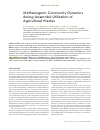 Научная статья на тему 'Methanogenic community dynamics during anaerobic utilization of agricultural wastes'