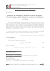 Научная статья на тему 'Methods of Simplifying Optimal Control Problems, Heat Exchange and Parametric Control of Oscillators'