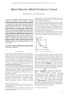 Научная статья на тему 'MULTI-OBJECTIVE MODEL PREDICTIVE CONTROL'