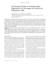 Научная статья на тему 'N-terminal moiety of antimicrobial peptide Ltc1-K increases its toxicity for eukaryotic cells'