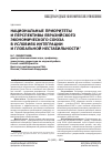 Научная статья на тему 'Национальные приоритеты и перспективы Евразийского экономического союза в условиях интеграции и глобальной нестабильности'