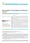 Научная статья на тему 'New insights in the diagnosis of placenta accreta'