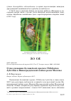 Научная статья на тему 'О гнездовании белощёкой крачки Chlidonias hybridus в Виноградовской пойме реки Москвы'