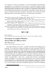 Научная статья на тему 'О встрече колпицы Platalea leucorodia под Иркутском'