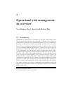 Научная статья на тему 'Operational risk management: an overview'