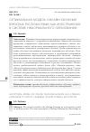 Научная статья на тему 'Оптимальная модель онлайн-обучения взрослых русскому языку как иностранному в системе неформального образования'