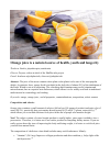 Научная статья на тему 'Orange juice is a natural source of health, youth and longevity'