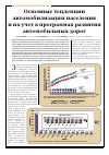 Научная статья на тему 'Основные тенденции автомобилизации населения и их учет в программах развития автомобильных дорог'