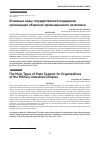 Научная статья на тему 'Основные виды государственной поддержки организаций оборонно-промышленного комплекса'