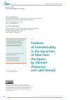 Научная статья на тему 'Особенности интертекста в партии Абая из одноименной оперы Ахмета Жубанова и Латыфа Хамиди'