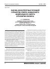 Научная статья на тему 'Оценка конкурентных позиций субъектов Северо-Кавказского федерального округа в развитии бизнеса'