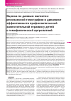 Научная статья на тему 'Оценка по данным магнитнорезонансной томографии в динамике эффективности профилактической заместительной терапии у детей с гемофилическои артропатией'