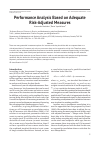Научная статья на тему 'Performance analysis based on adequate risk-adjusted measures'