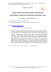 Научная статья на тему 'Physico Chemical Factors Influencing Seaweed Colonization in Selected Coastal Areas Of Kerala, India'