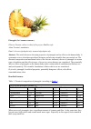 Научная статья на тему 'Pineapple (lat. Ananas comosus)'