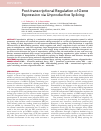 Научная статья на тему 'Post-transcriptional Regulation of Gene Expression via Unproductive Splicing'