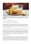 Научная статья на тему 'Potato juice is an underrated health and longevity drink. Top 6 Benefits'