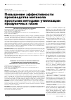 Научная статья на тему 'Повышение эффективности производства метанола простыми методами утилизации продувочных газов'